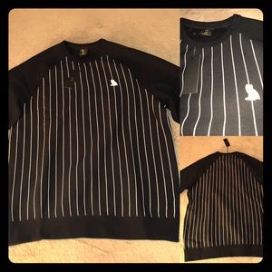 October’s Very Own OVO Essentials Striped Crewneck